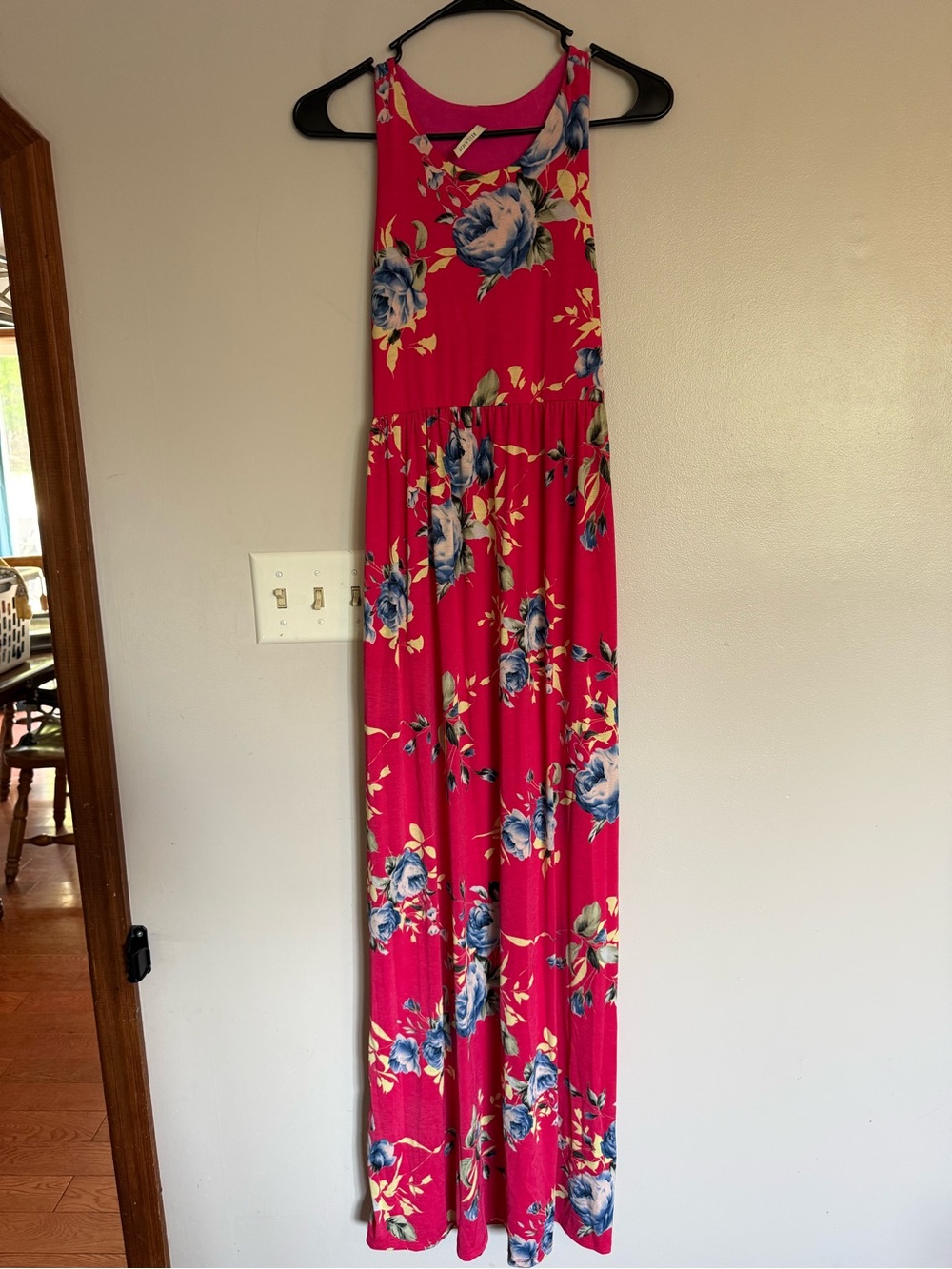 Pink Floral Maxi Dress